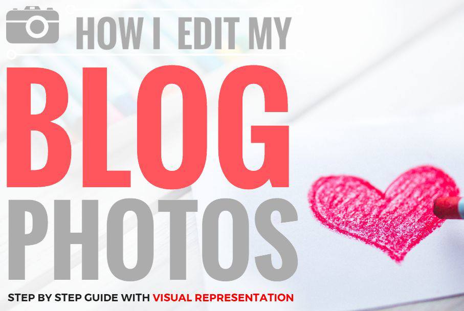 How I Edit My Blog Photos