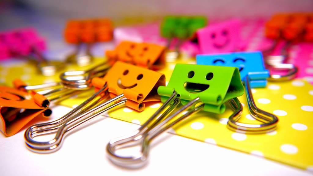Colourful Binder Clips